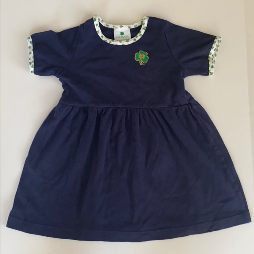 Notre Dame Irish St. Patrick's Day 4t navy dress